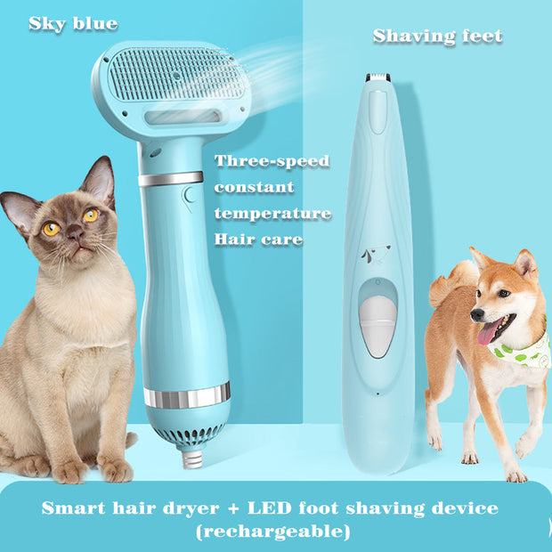 Amazon Hot Selling 2-In-1 Pet Dryer Grooming Brush Fashion Design Dog