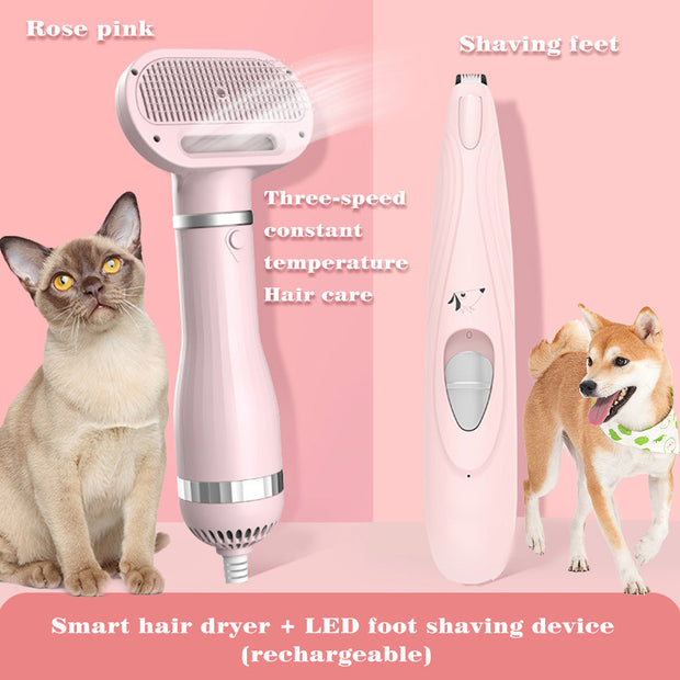 Amazon Hot Selling 2-In-1 Pet Dryer Grooming Brush Fashion Design Dog